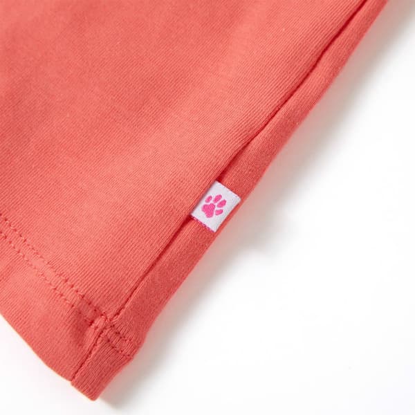 Barn-T-shirt, korall, 104