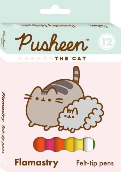 Pusheen 12-väriset tussit