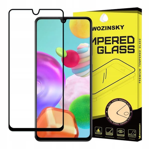 Heltäckande härdat glas 10D för Samsung Galaxy A41