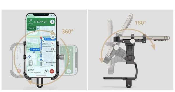 Telefonholder til smartphone, montering på broen