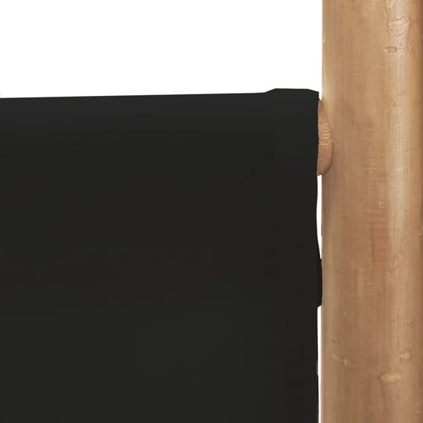 vidaXL Hopfällbar 3-panelsskärm, 120 cm, bambu och kanvas