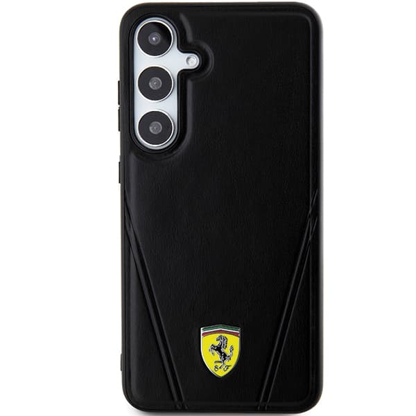 Ferrari Hot Stamp V Lines MagSafe-etui til Galaxy S24, sort