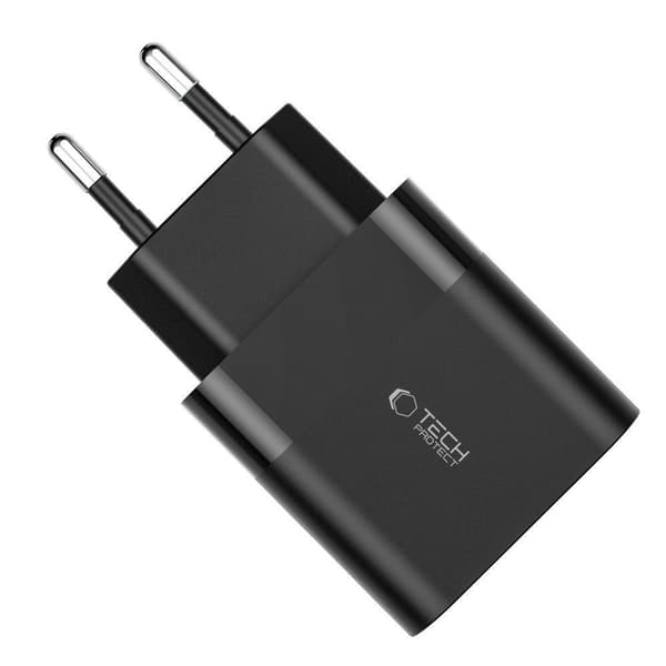 C30W USB-C USB-A 30W seinälaturi - musta