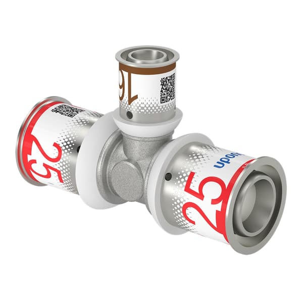 Uponor S-Press Plus Reduktions-T-stykke 25-16-25