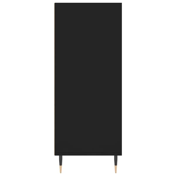 vidaXL skab, sort, 57x35x90 cm, træbaseret materiale