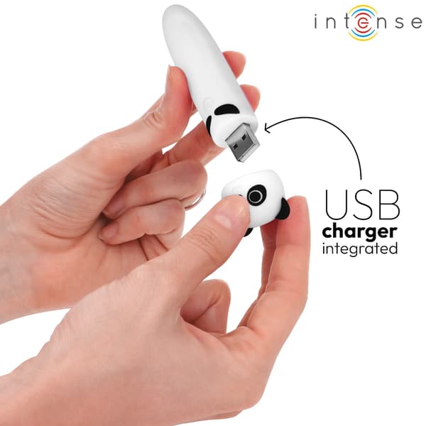 Intense POH Panda - minivibrator, USB, silikon, 10 cm