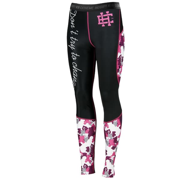 Damsportleggings TEDDY BEAR S SVART