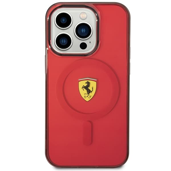 Ferrari FEHMP14XURKR iPhone 14 Pro Max 6,7" rød hardcase Translucent Magsafe
