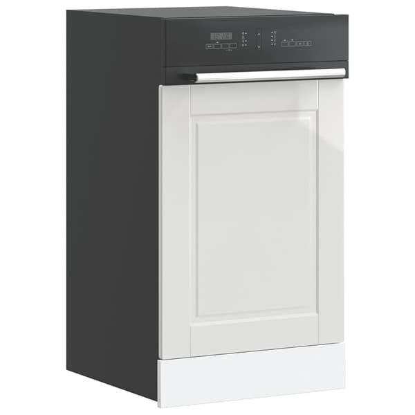 vidaXL Diskmaskinspanel Porto vit 45x1,5x67 cm