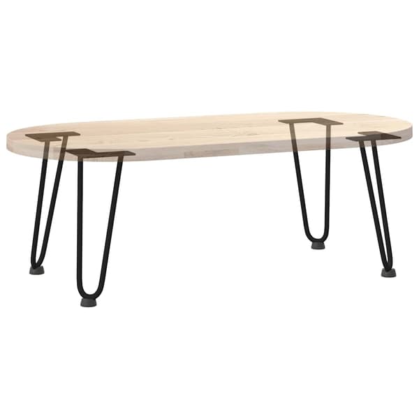vidaXL hårnålebordben, 4 stk., sort, 30 cm, massivt stål