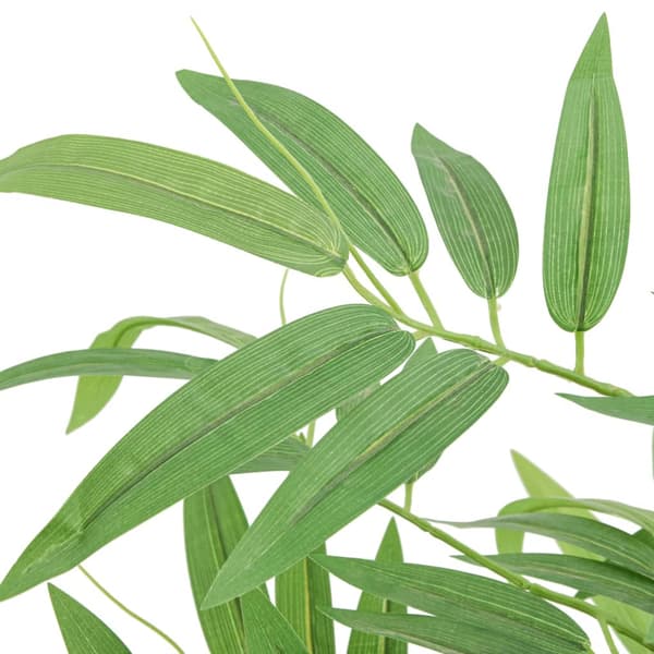 vidaXL Konstgjord bambu, 384 blad, 120 cm, grön