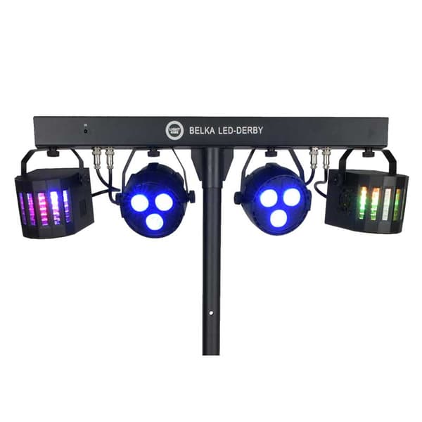 LIGHT4ME Ljuslist LED DERBY PAR Belysningssats