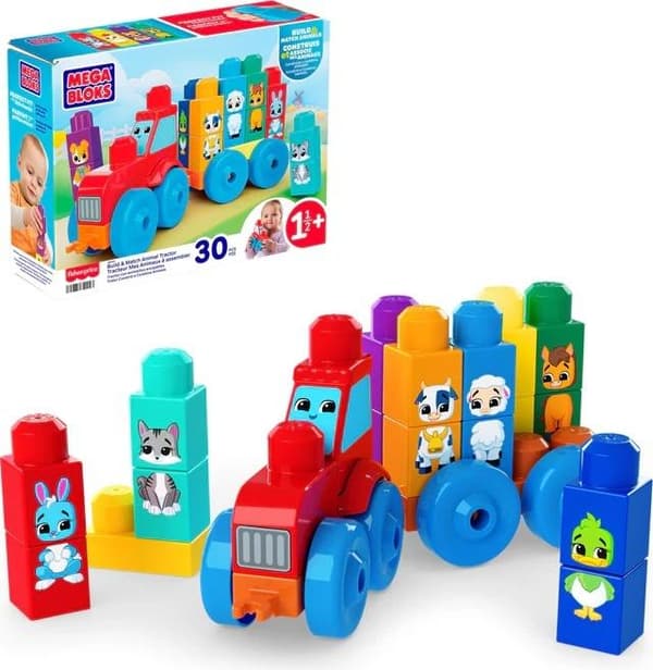 Mega Bloks Traktor med Dyr