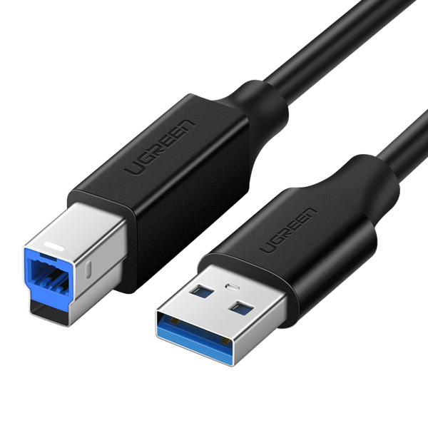 Printerkabel USB-A - USB-B 5Gb/s 2m sort