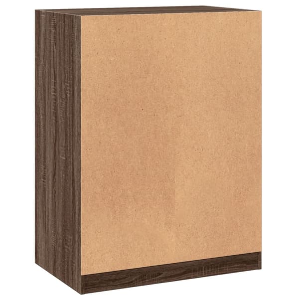 vidaXL garderobeskab brunt egetræ 77x48x102 cm