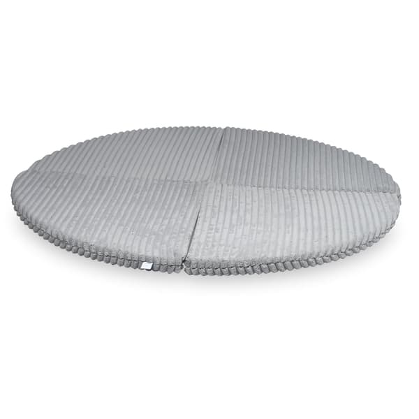 Rund vikmatta, diameter 160, våffelgrå