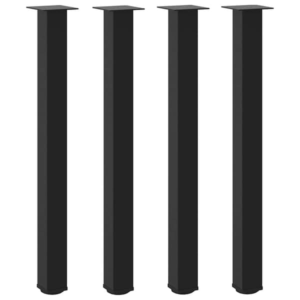 vidaXL sofabordsben, 4 stk., sort, 100-102 cm, stål