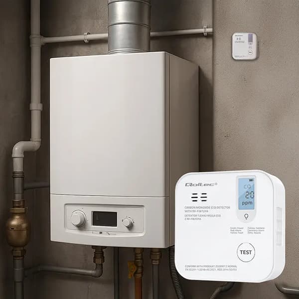 Qoltec trådlös kolmonoxidsensor 85dB Wi-Fi TUYA