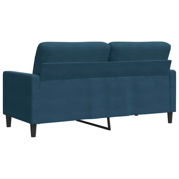 vidaXL 2-sitssoffa blå 140 cm klädd i sammet