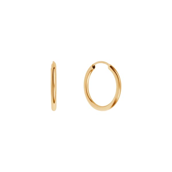 Guld creoler øreringe 15mm 333