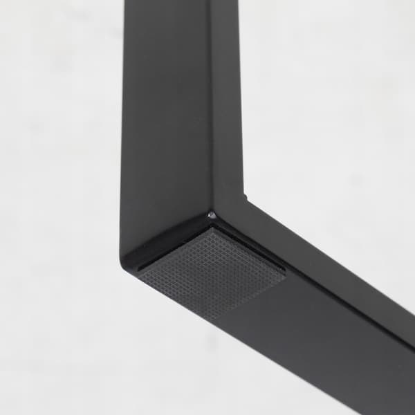 2x Sorte Loftmøbelben Bordben Bænk Skab Bordben H80cm