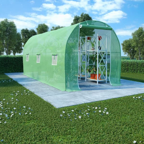 vidaXL havedrivhus, 9 m², 4,5 x 2 x 2 m