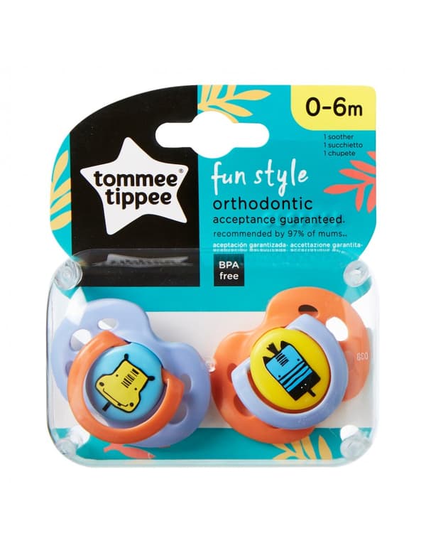 TT 43335795 Beroligende sut FUN STYLE 0-6md. 2 stk.