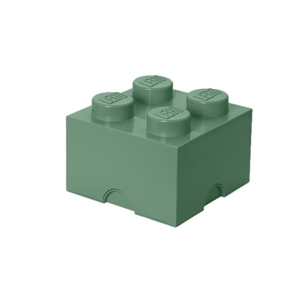 Lego-beholderklodser fire olivengrønne
