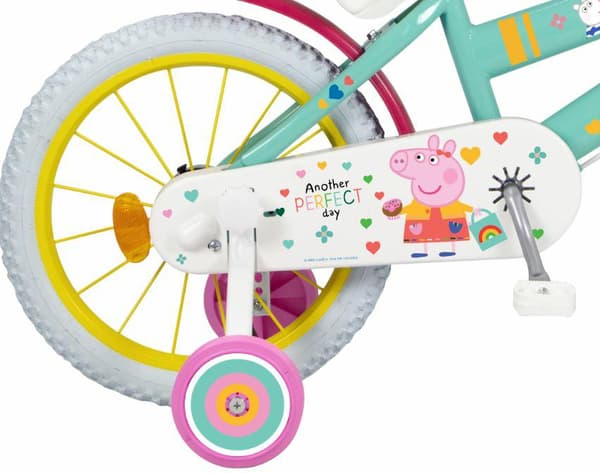 Børnecykel 16 tommer Gurli Gris til piger 5-7 år grøn