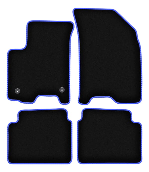 CARLUX-BLÅ bilmåtter til: Daewoo Kalos hatchback, sedan (2002-2011)