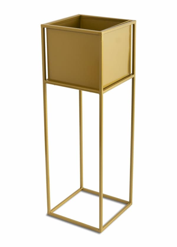 Moderni kukkateline, kulta, 70 cm