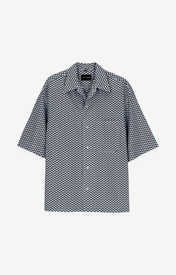 Oversized skjorte med print L