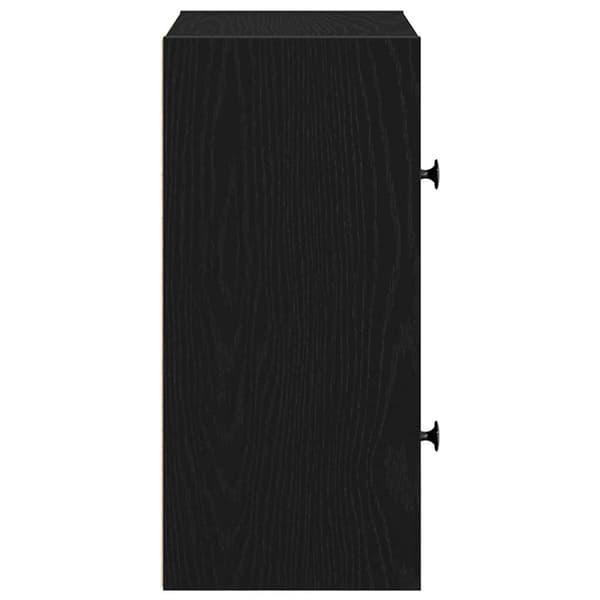 vidaXL bogreol sort egetræ 40x24x52 cm