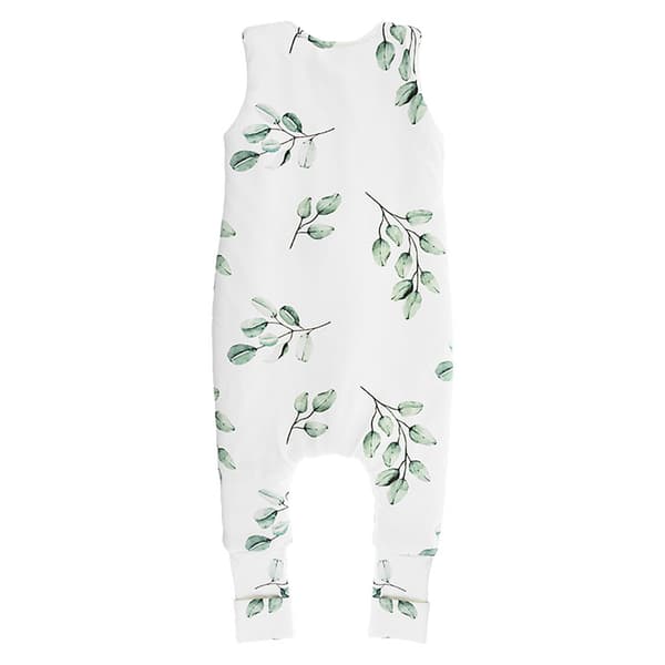 Sovsäck med ben S (1-2 år) Eukalyptus/Svarta prickar