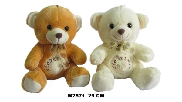 Sød bamse 29 cm MIX