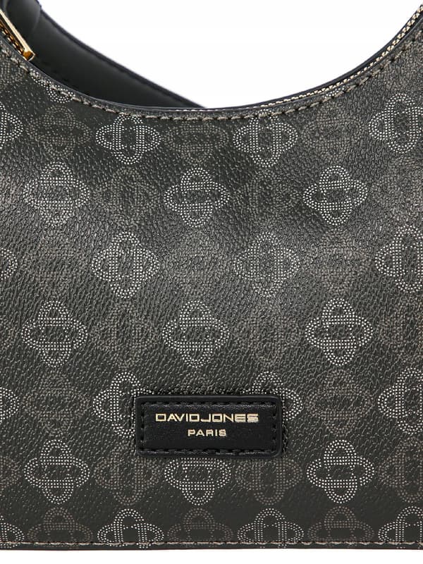 David Jones dame mini skuldertaske, øko-læder, sort