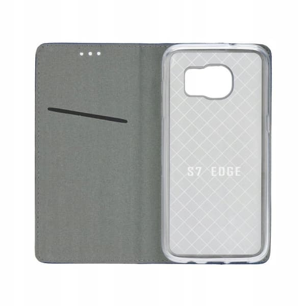 Etui til Samsung Galaxy S21 FE SMART MAGNET BOOK MARINEBLÅ + GLAS