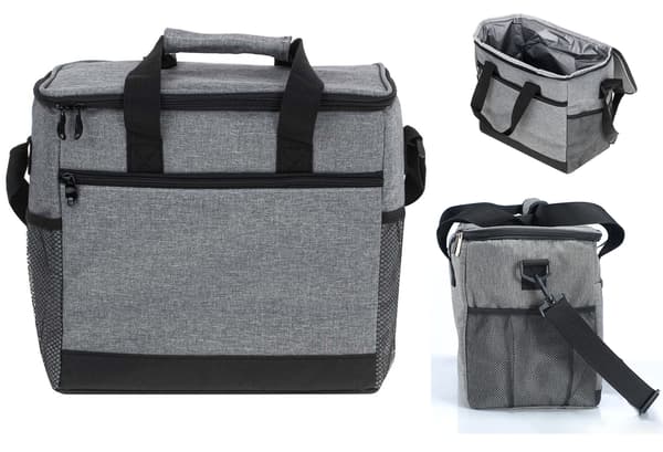 TERMO STRANDPICNICTASKE TIL MAD STOR GRÅ 16 LITER