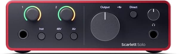 Focusrite SCARLETT SOLO USB-C 4:e generationens ljudgränssnitt