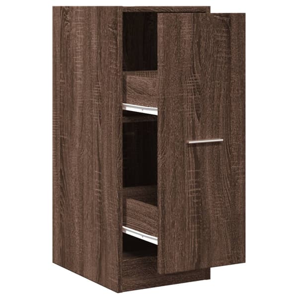 vidaXL apoteksskab brunt egetræ 30x41x77,5 cm