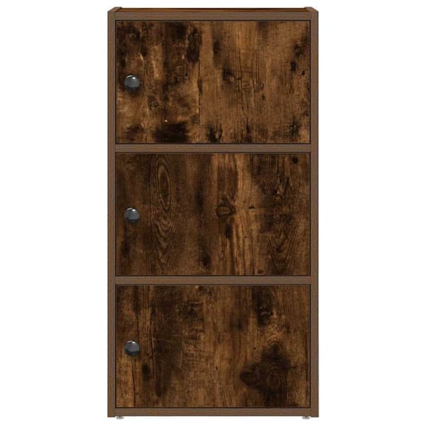 vidaXL bogreol røget eg 40x24x77 cm