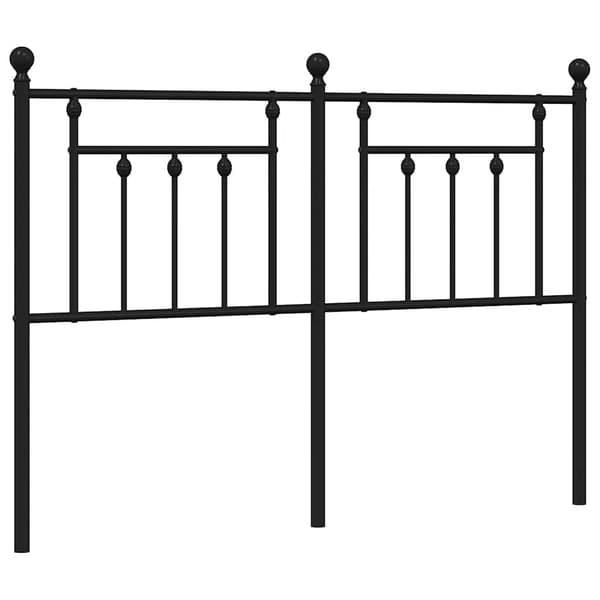 vidaXL metalsengegavl sort 135 cm