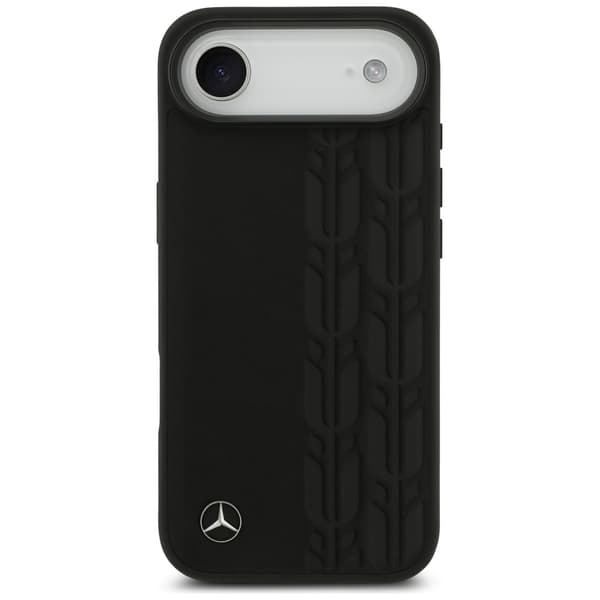 Mercedes Læder Laurbærblade MagSafe-etui til iPhone Air, Sort