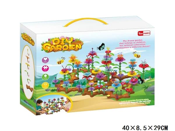 Blomsterträdgårdsklossar 198 bitar (Tadekmark)