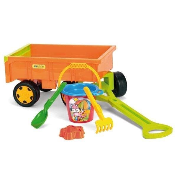 Trailervogn med sandkit
