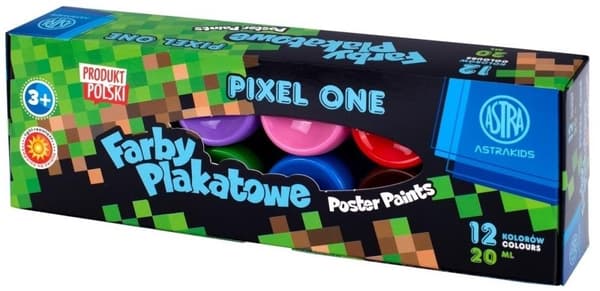 Pixel plakatmaling 12 farver 20ml ASTRA