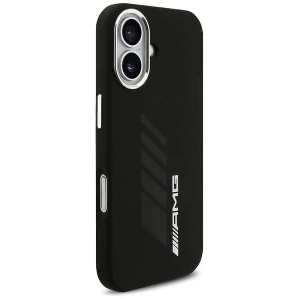 AMG Silikone Oversize Rhombs MagSafe-etui til iPhone 17 Sort