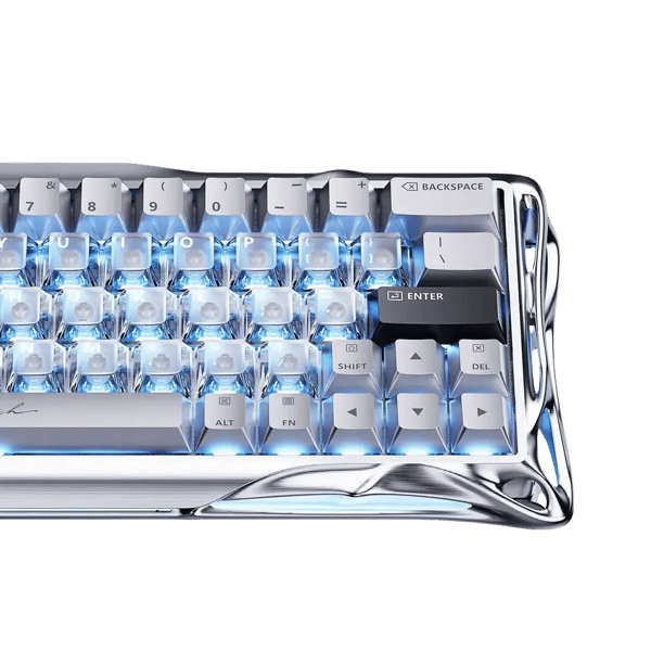 GravaStar Mercury V60 Pro Deluxe Edition magnetiskt gamingkeyboard krom silver