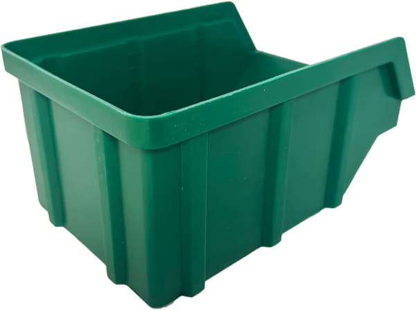Værkstedscontainer model 5, mål 441 x 290 x 213 mm, grøn
