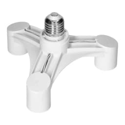 Splitteradapter Lamphållare Bred E27 3xE27
